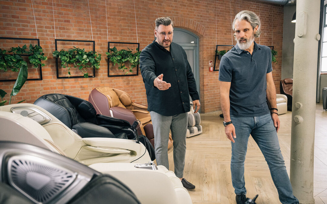 Die erste Massage im Massagesessel