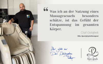 Massagesessel in der Regeneration: Die Meinung des Sportphysiotherapeuten Olaf Gołąbek