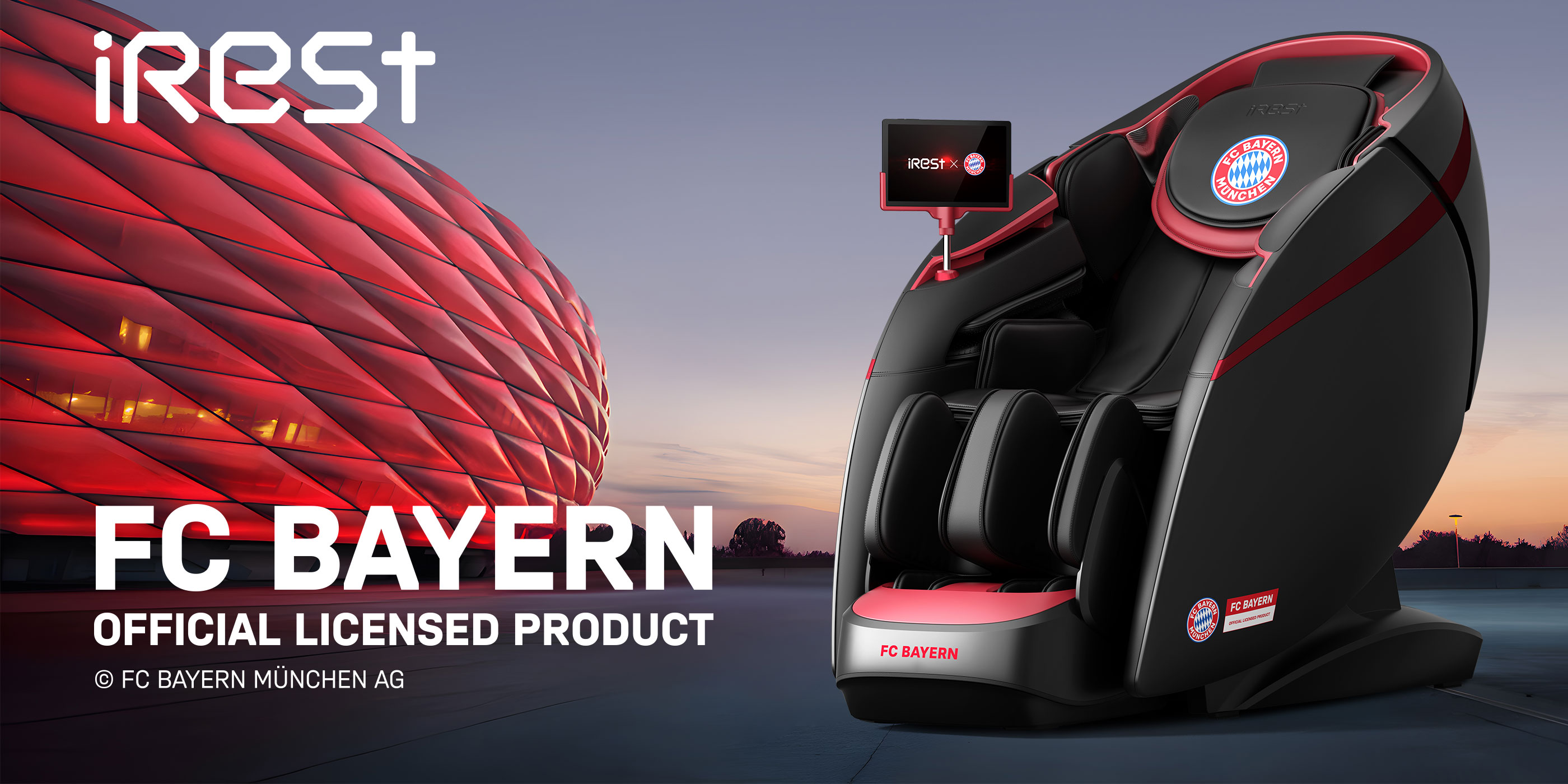 iRest massagesessel FC Bayern official licensed product