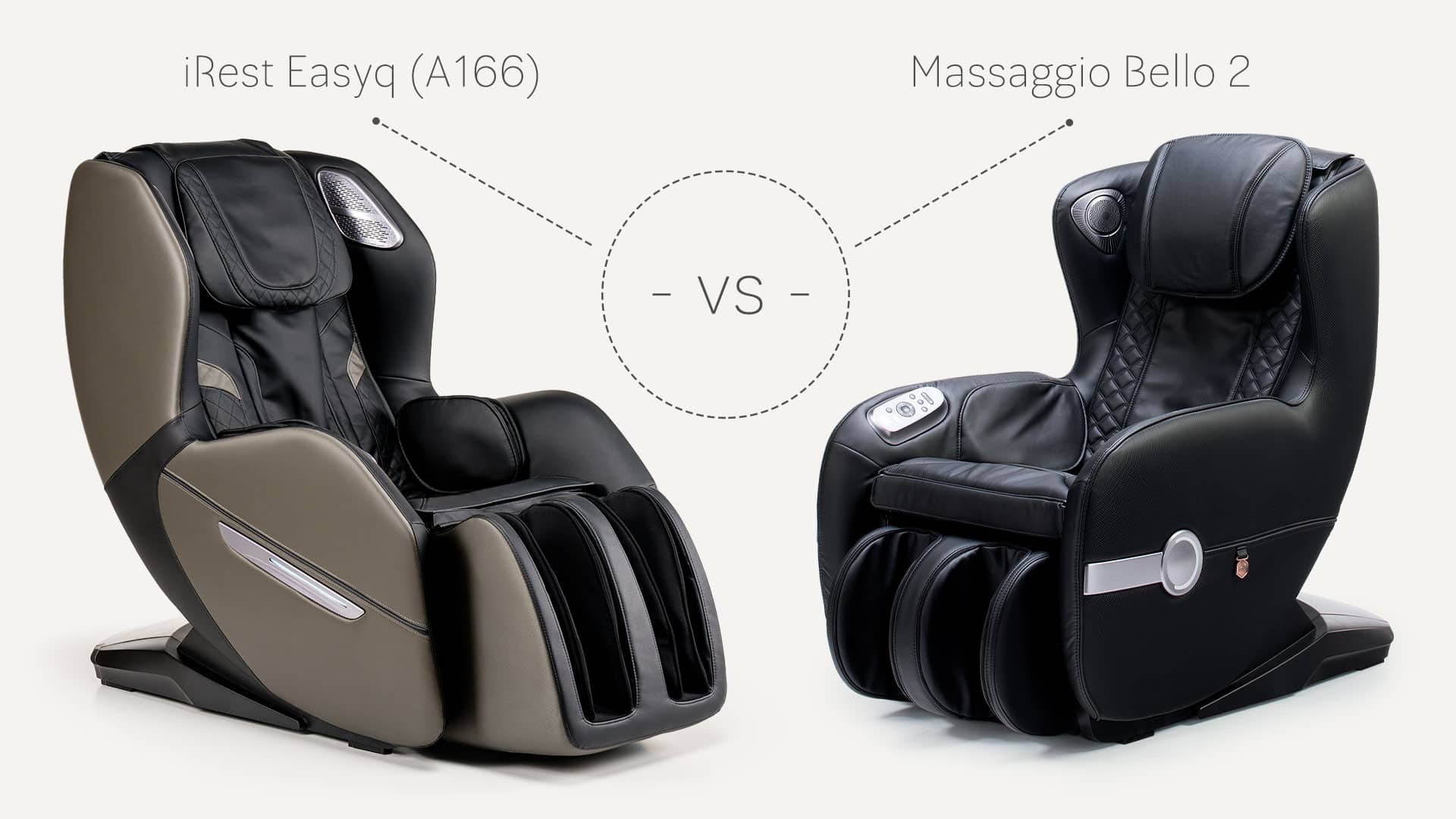 iRest Easyq vs. Massaggio Bello 2 – Massagesessel-Vergleich