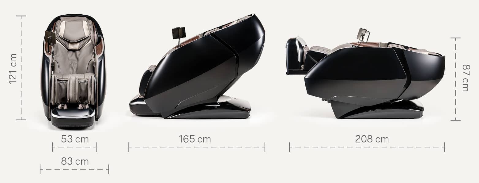 Abmessungen des iRest Brillactiq (A665).