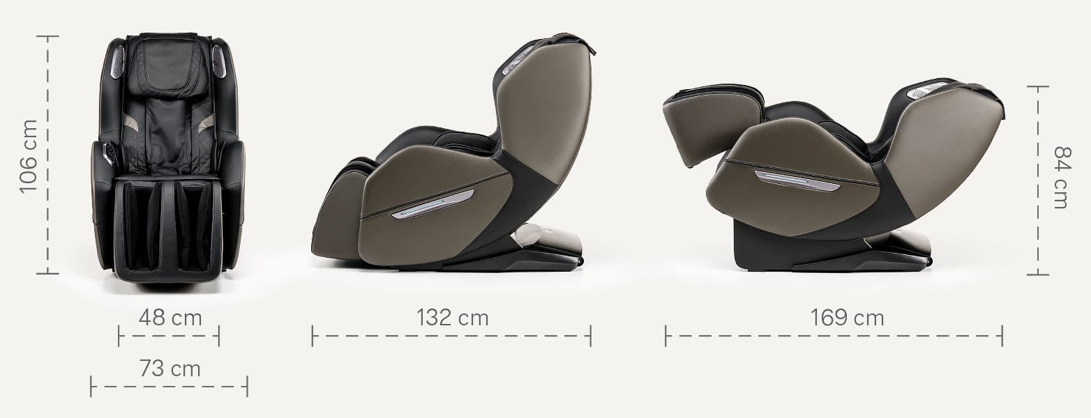 iRest Easyq A166 Massagesessel, Abmessungen