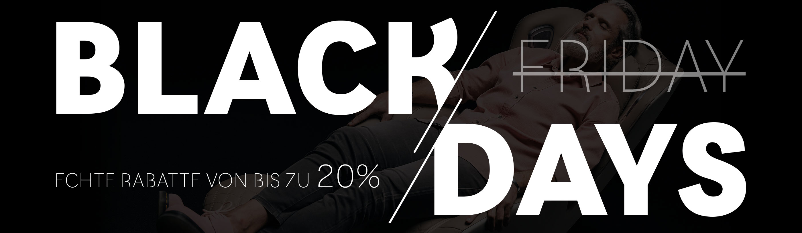 Massagesessel Rest Lords - Black Days banner