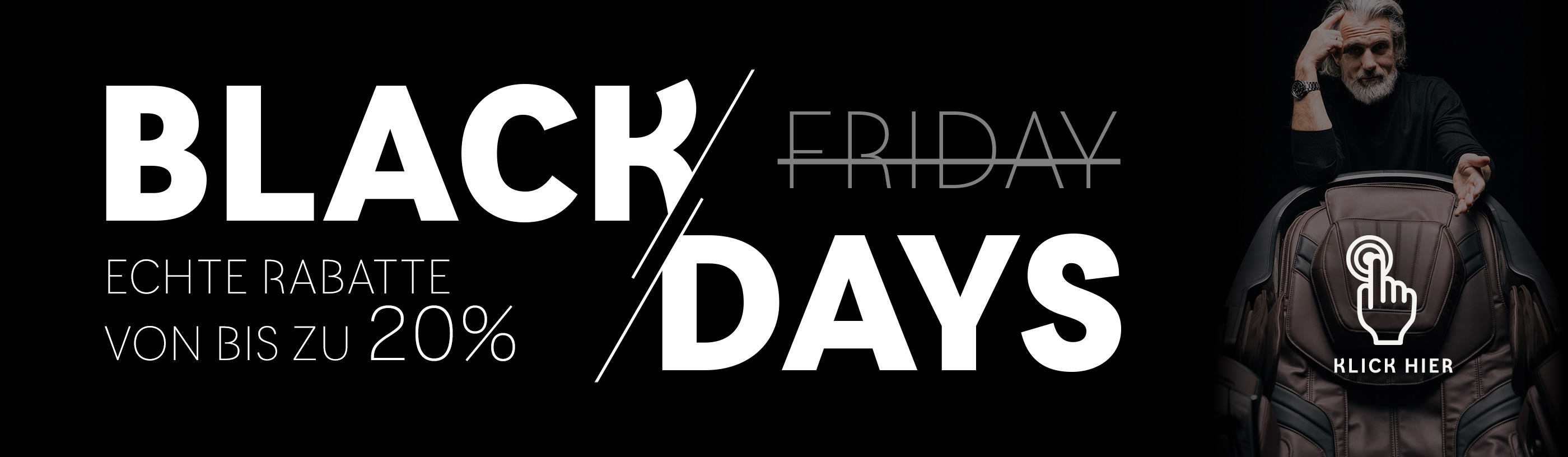 Rest Lords Massagesessel Angebot – Black Days