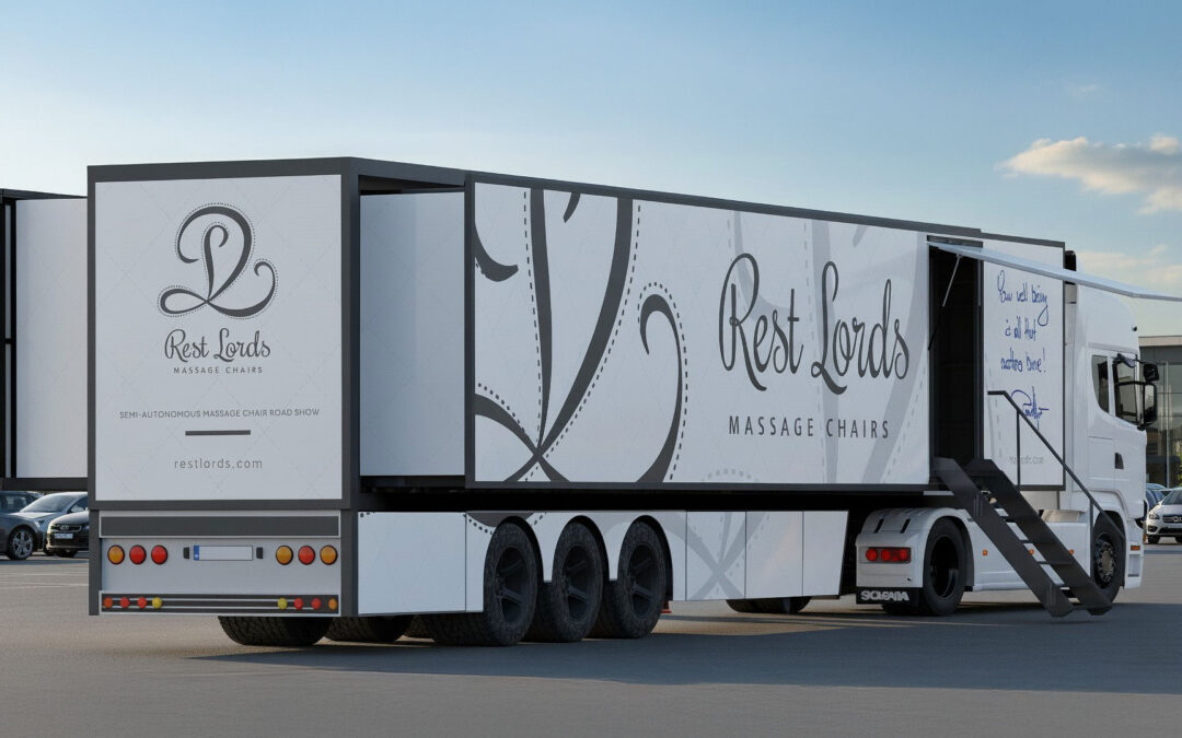 R-ShowRoad – der weltweit erste halbautonome mobile Showroom für Massagesessel