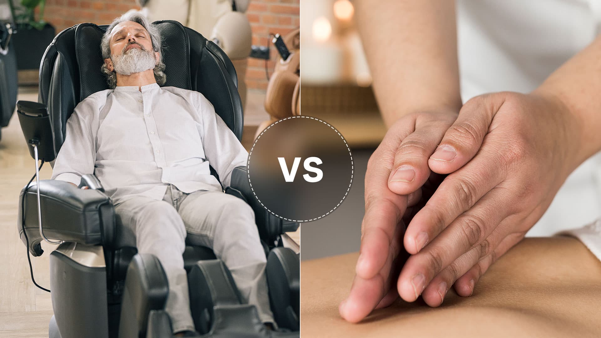 Massagesessel vs. Masseur