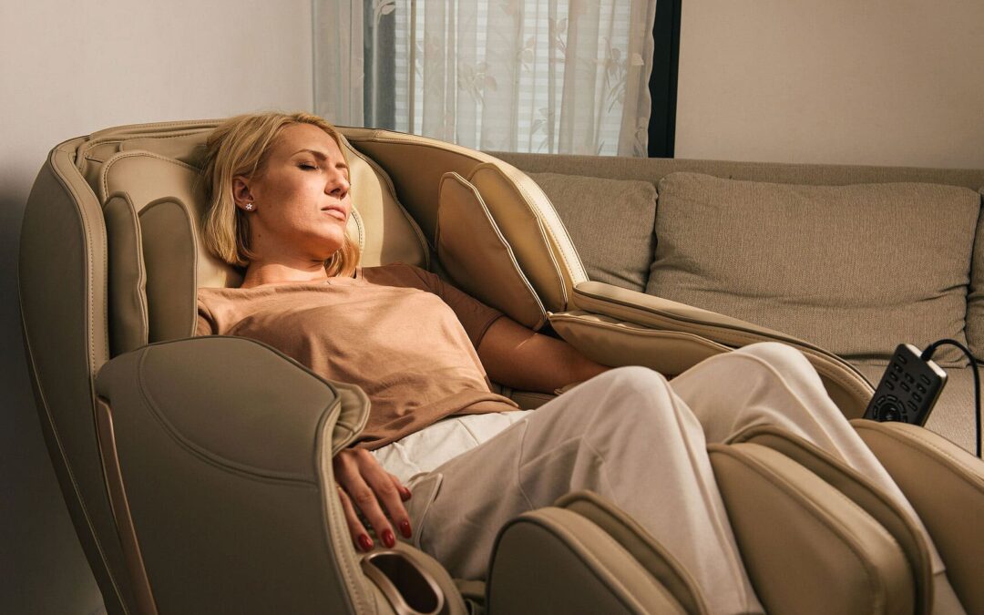Erfrischendes Schläfchen im Massagesessel
