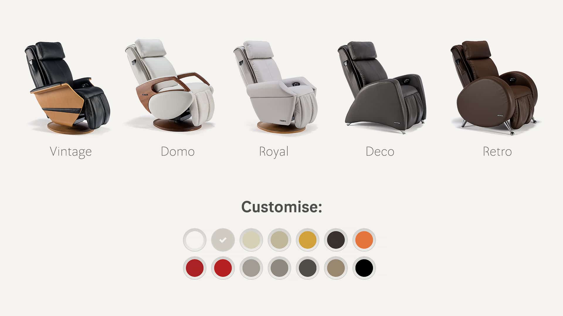 Personalisierte Massagesessel