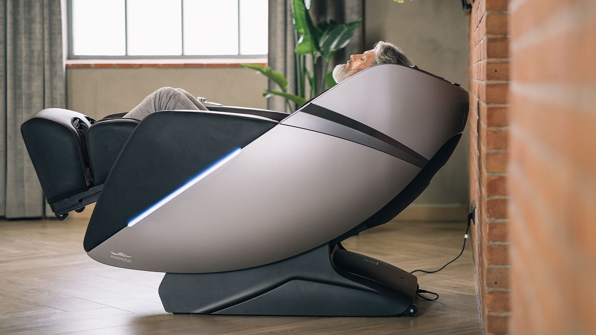 Zero Wall in einem Massagesessel