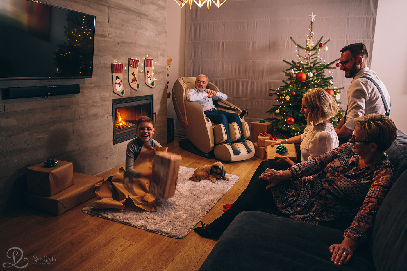 Christmas gift massage chair living room
