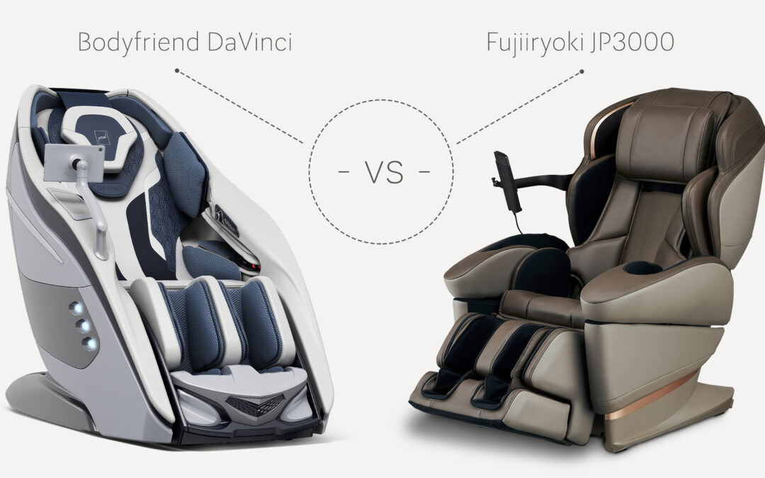 Bodyfriend Davinci vs Fujiiryoki JP3000 – comparison of massage chairs