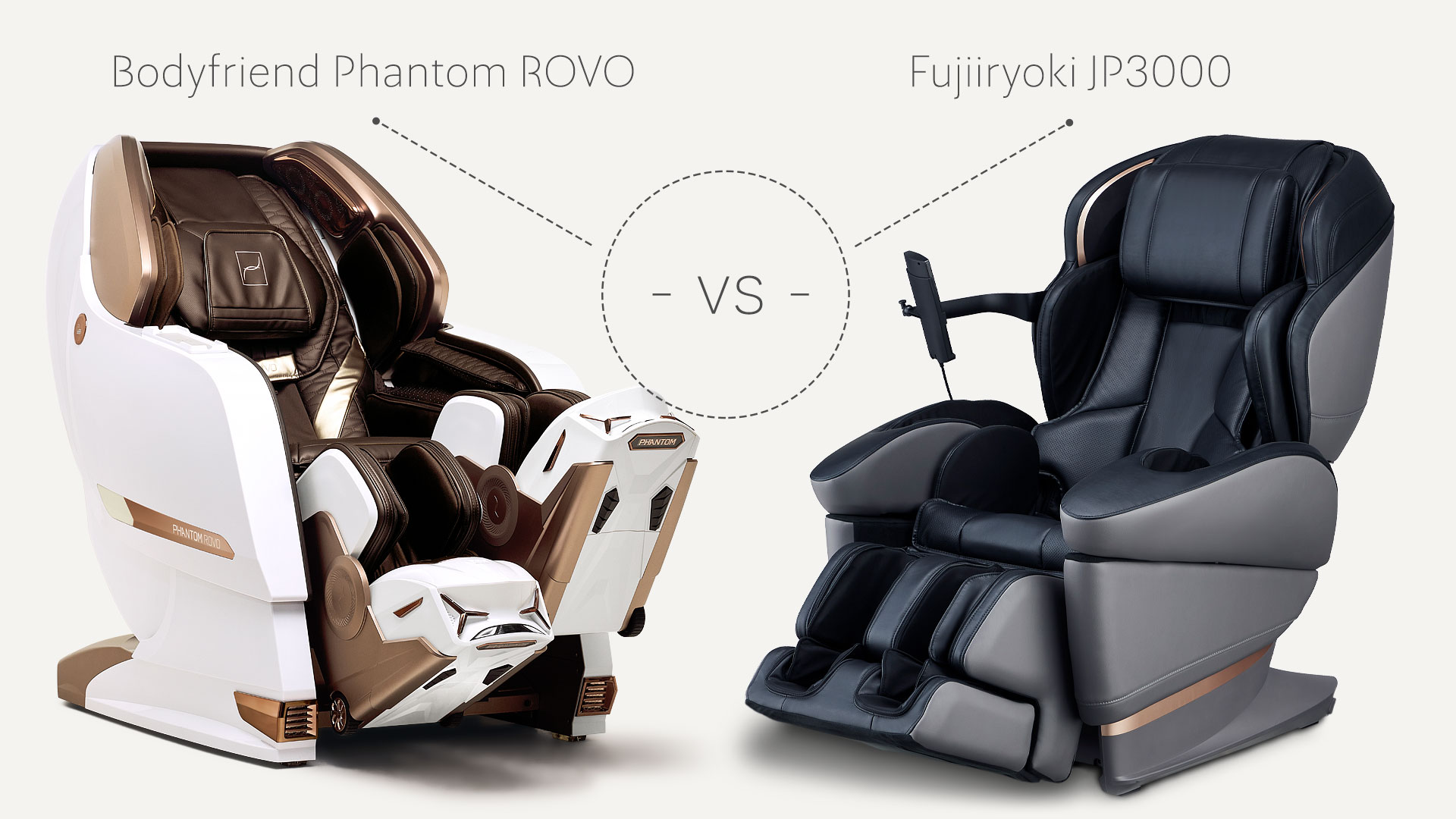 Bodyfriend Phantom Rovo vs Fujiiryoki JP3000 – comparison of massage chairs