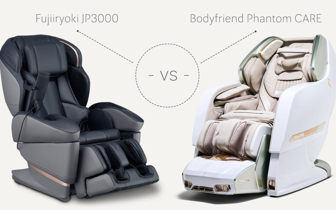 Fujiiryoki JP3000 vs Bodyfriend Phantom Care – comparison of massage chairs