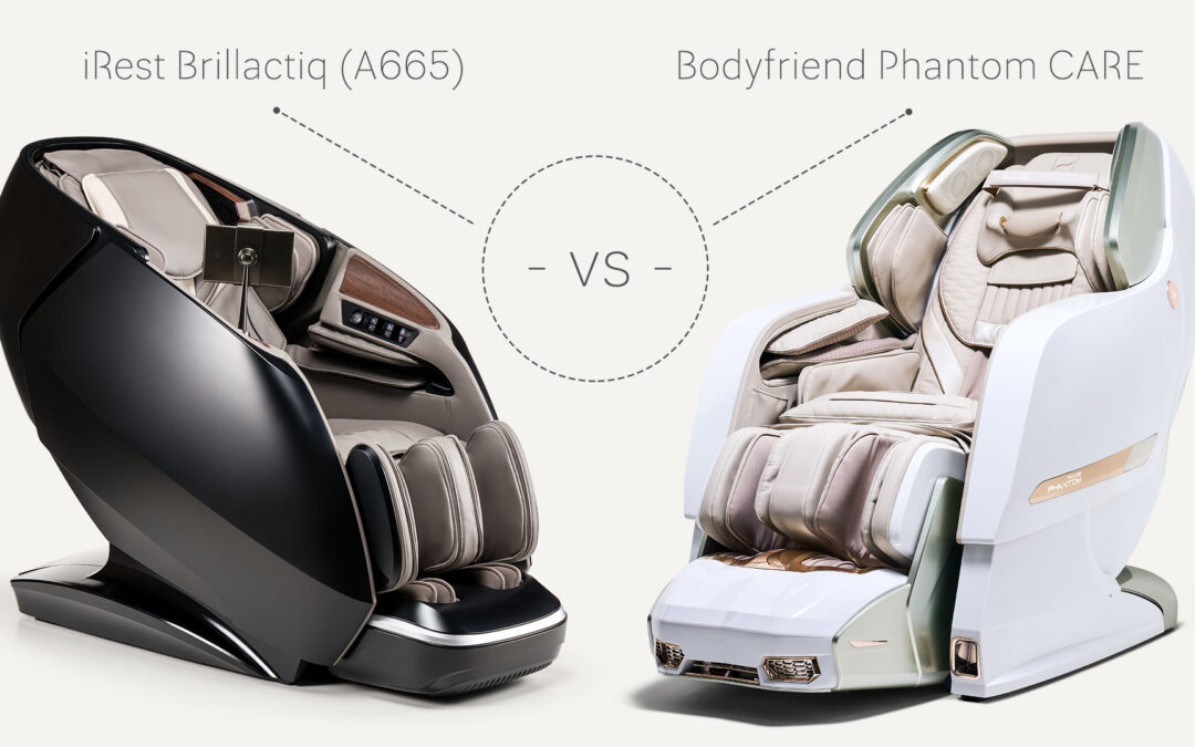 Bodyfriend Phantom Care vs iRest Brillactiq (A665) – comparison of massage chairs