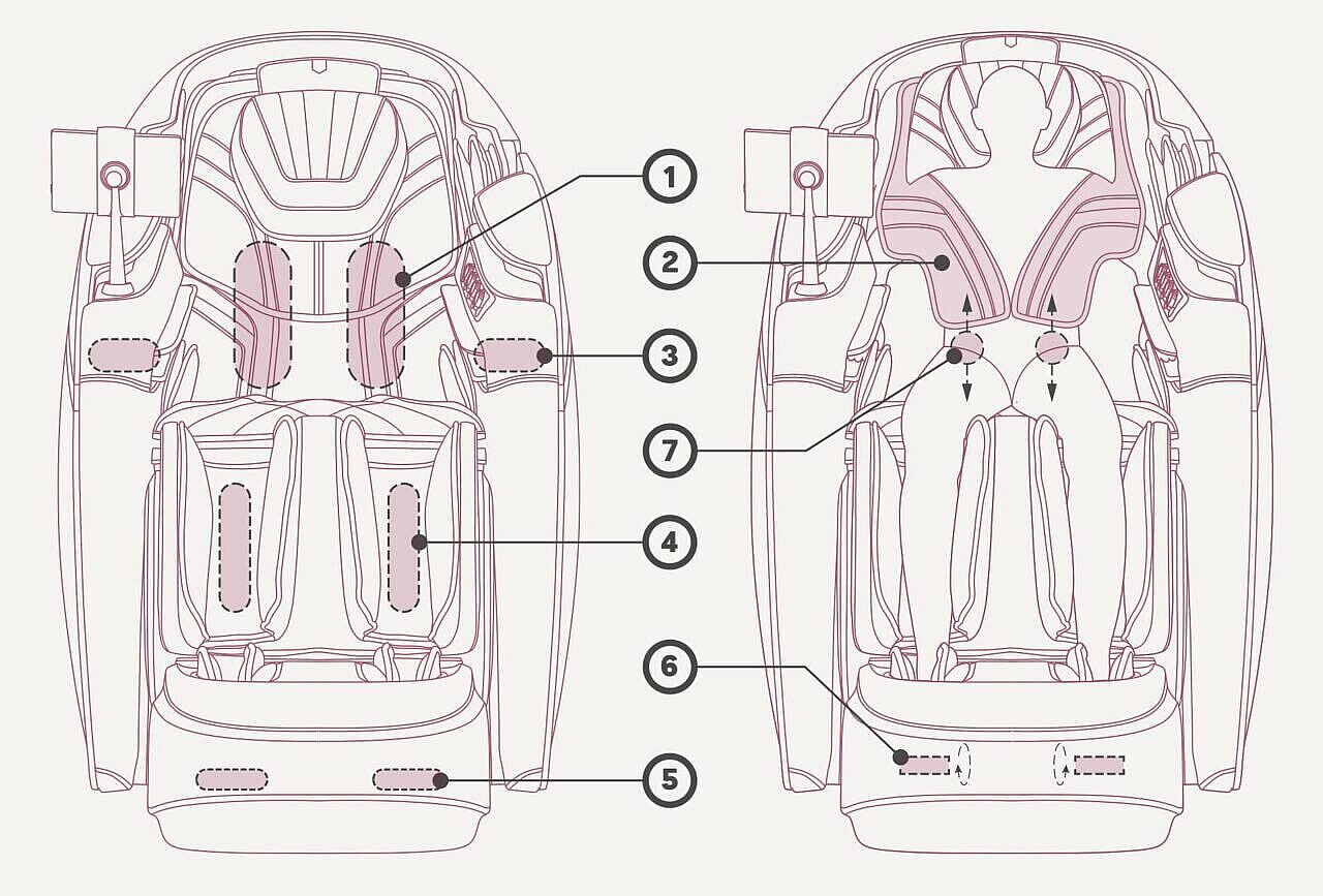 heating diagram massage chairs rest lords