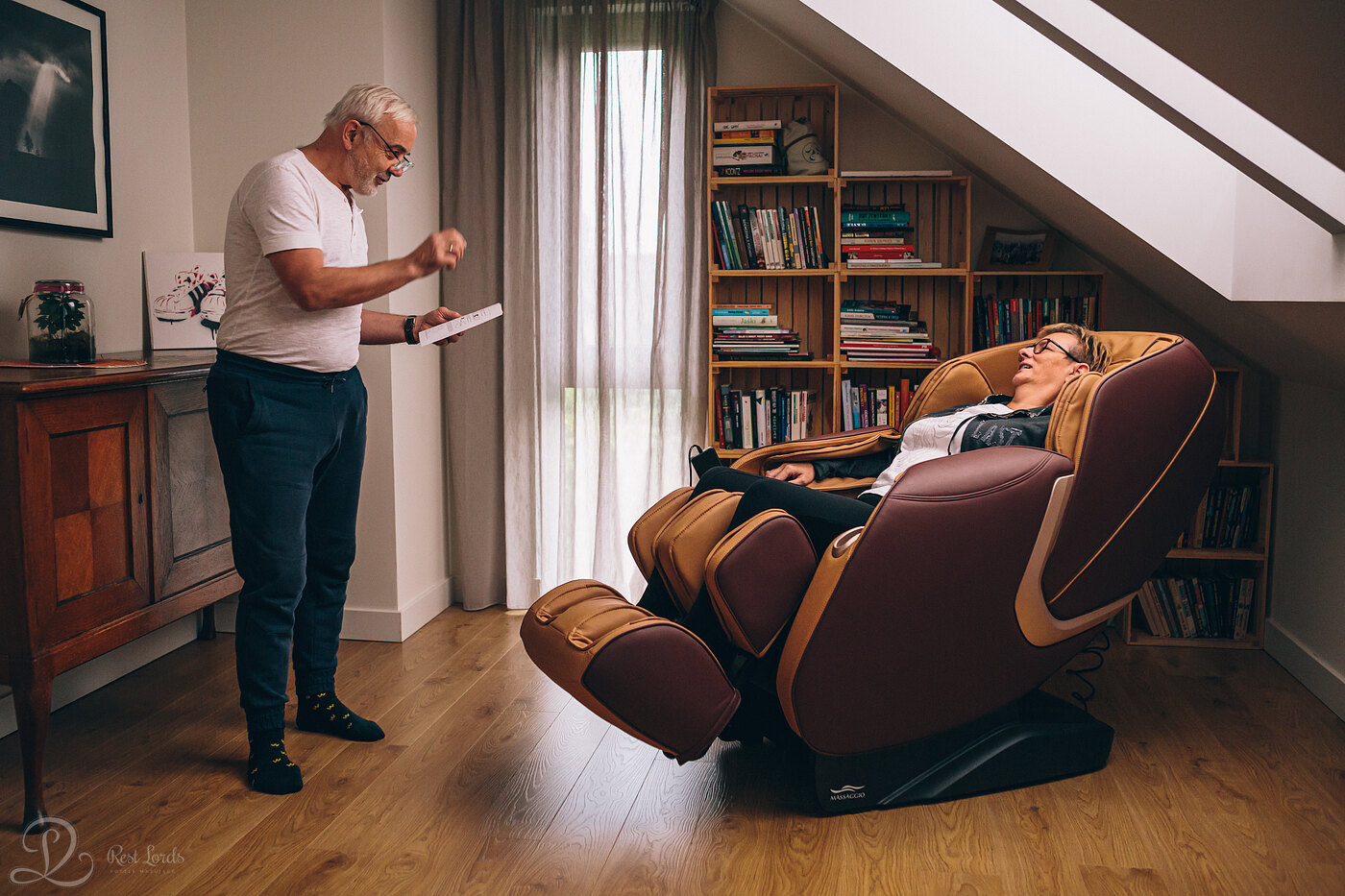 Massage chair for grandpa and grandma