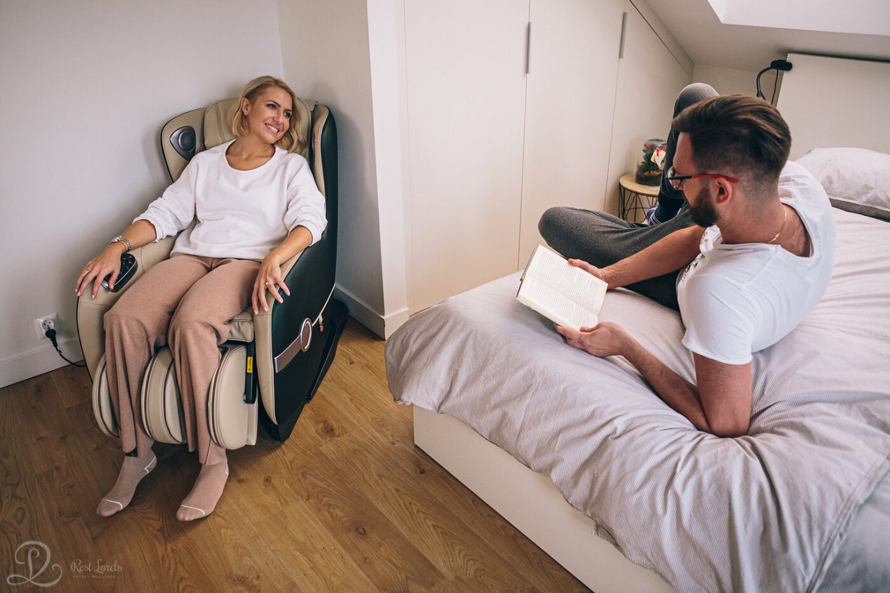 massage chair in bedroom