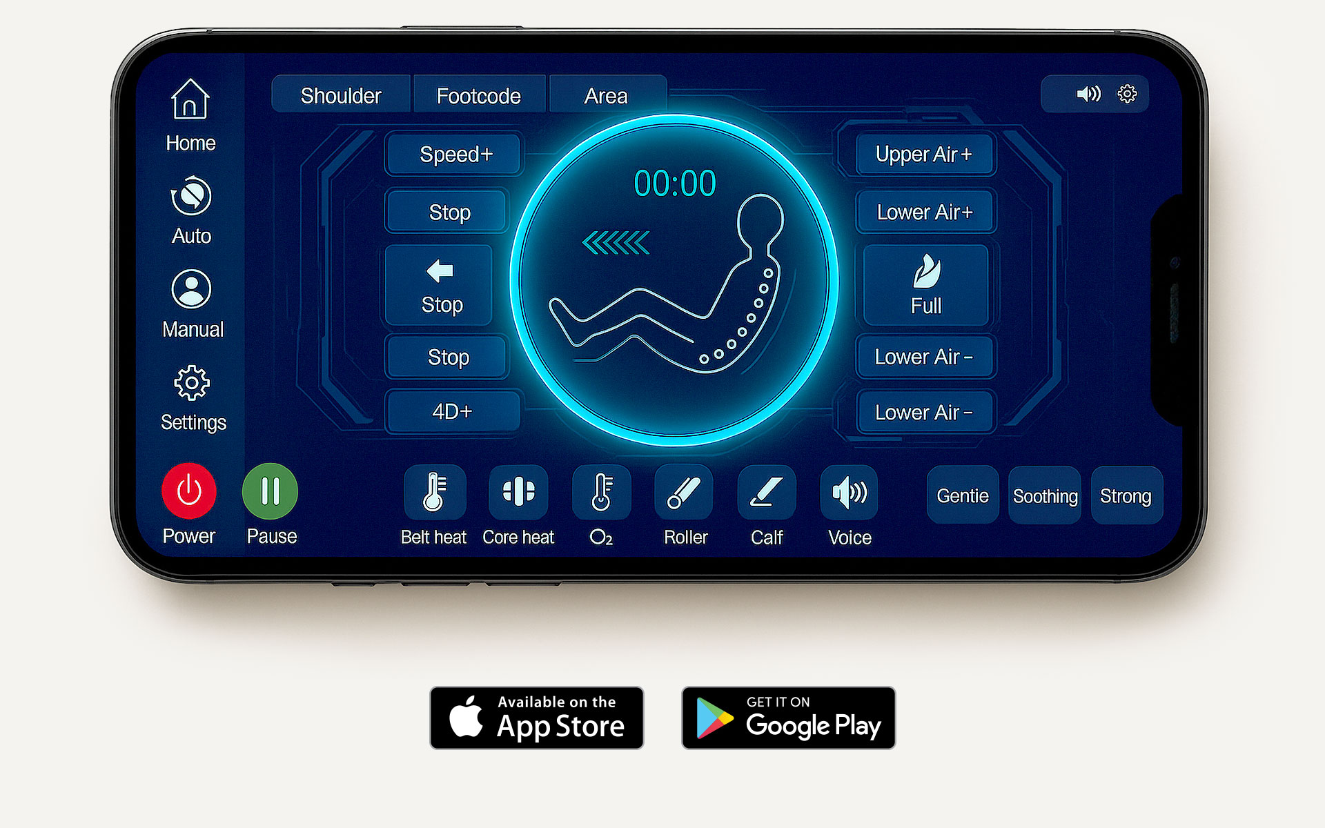 massage chair iRest Dual Core V8 FC BAYERN - application