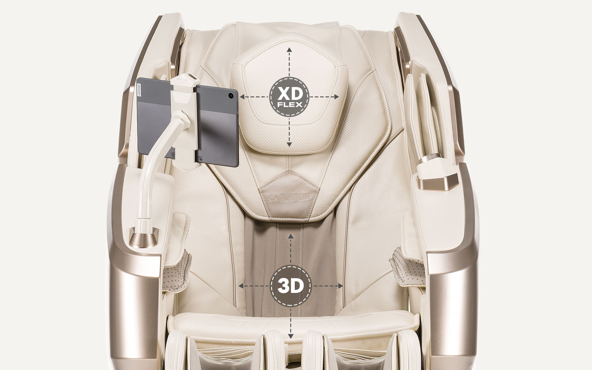 massage chair iRest Eagleton - two massage mechanisms