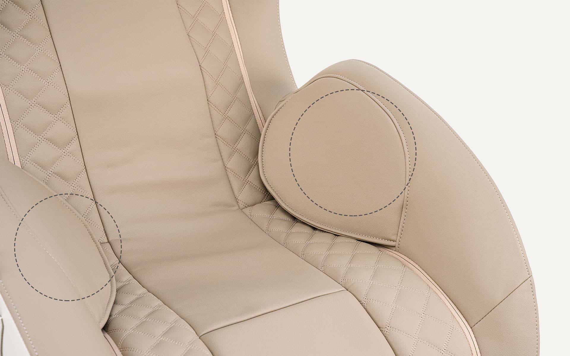 Airbags in massage chair