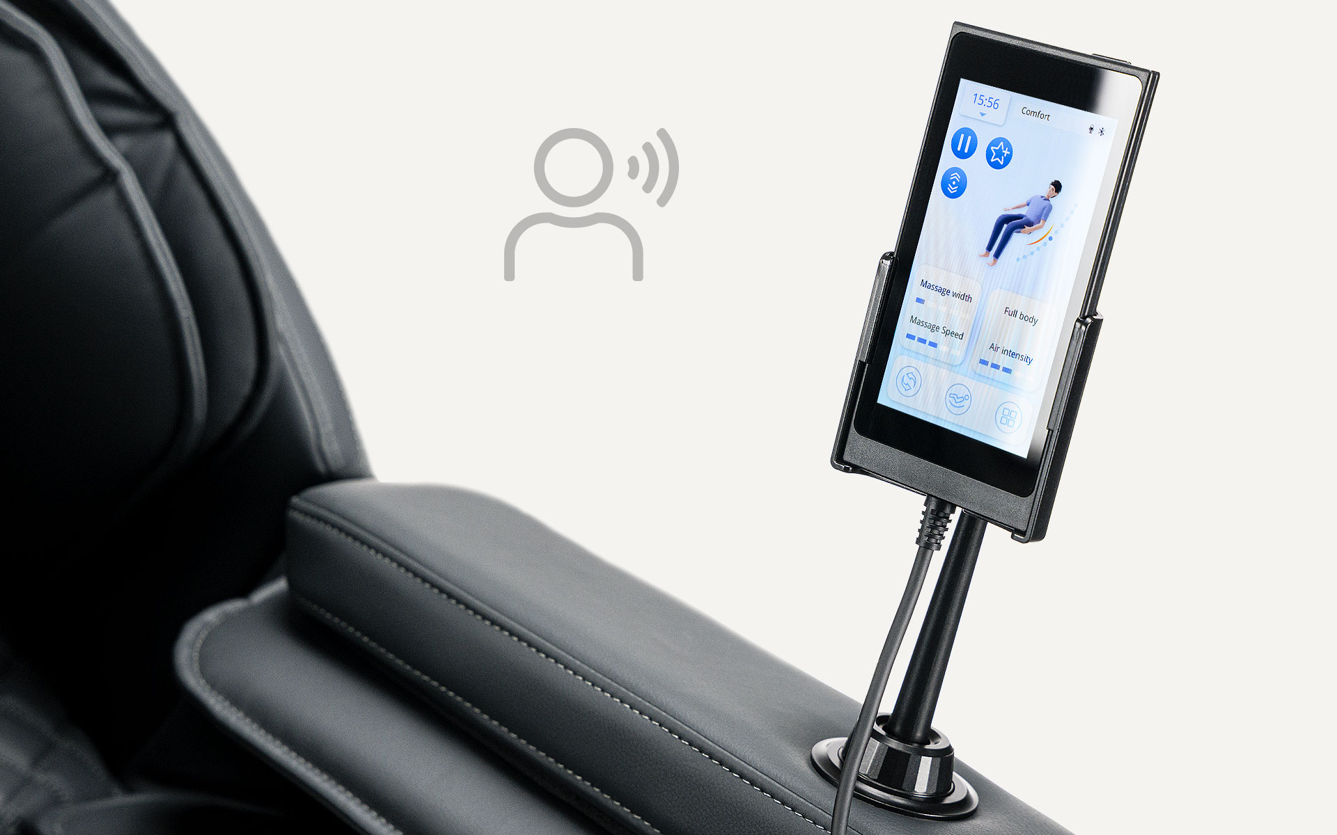 massage chair iRest Supearl Open+ control panel