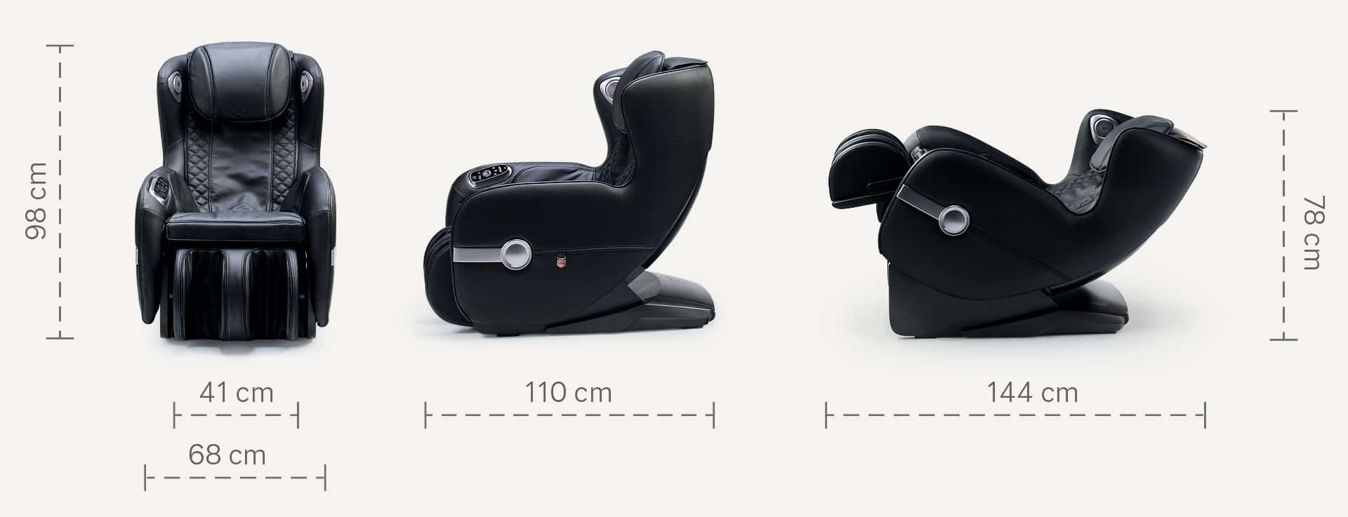 Massage chair Massaggio Bello 2 dimensions