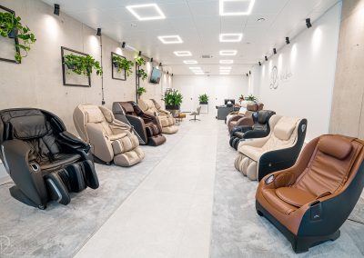 Showroom of a massage chairs in Wroclaw