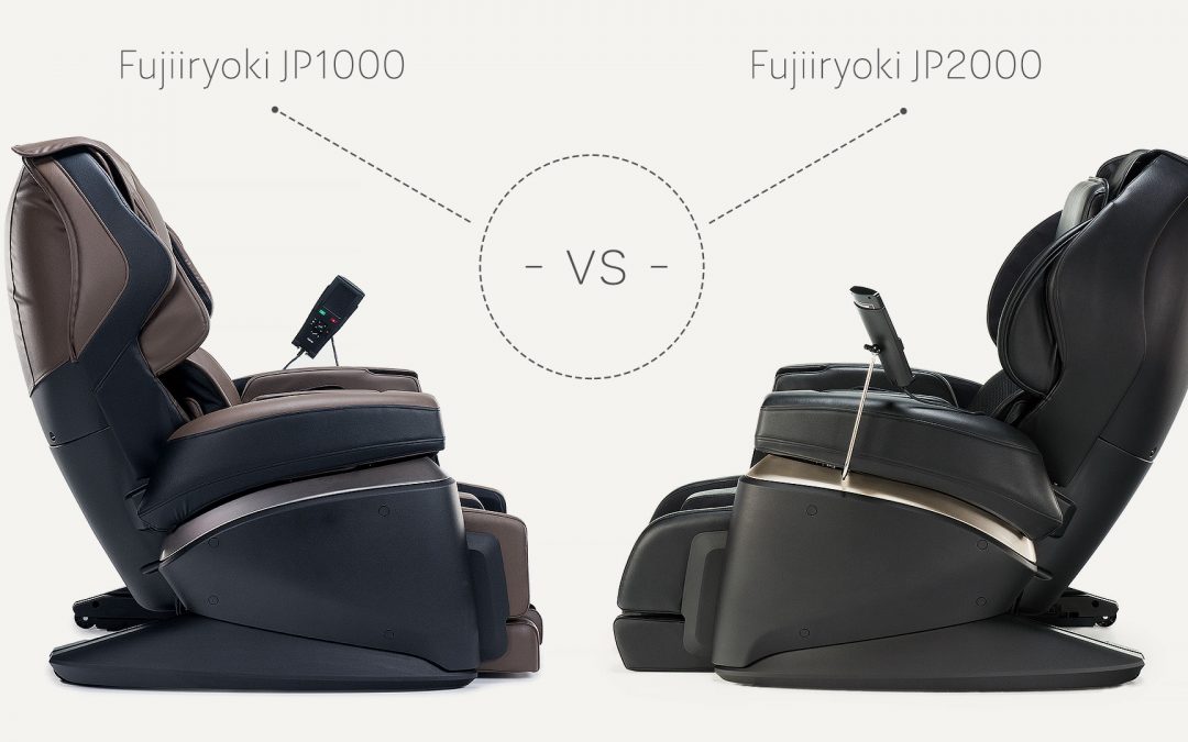 JP2000 vs JP1000 – comparison of Fujiiryoki massage chairs