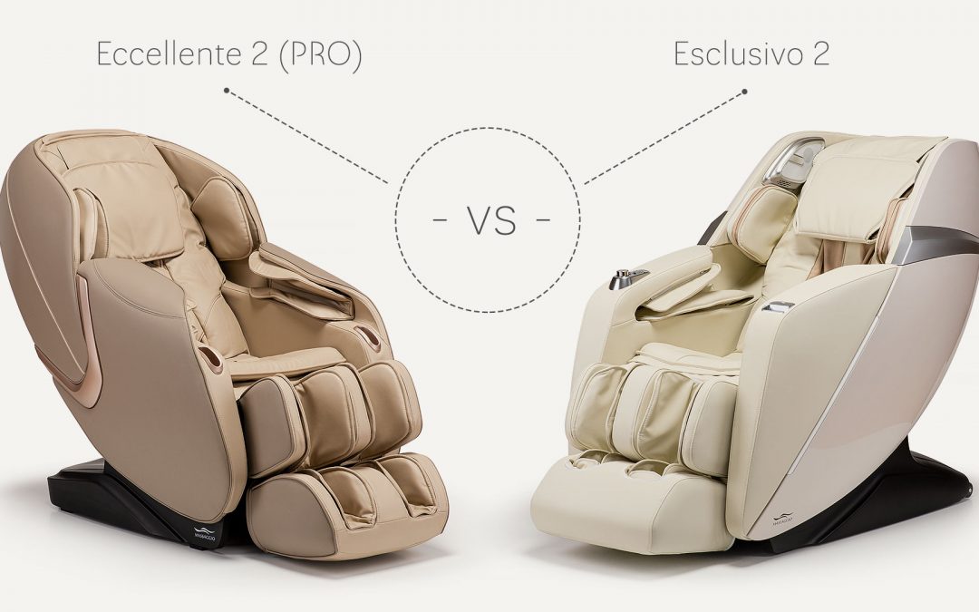 Esclusivo 2 vs Eccellente 2 – massage chairs comparison