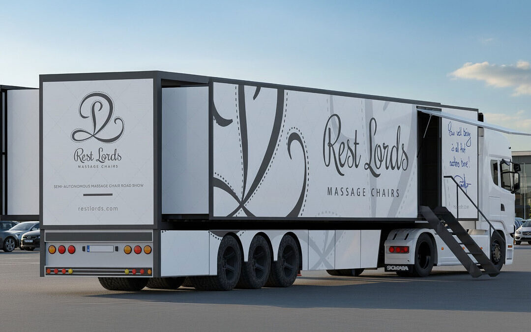 R-ShowRoad – the world’s first semi-autonomous mobile massage chair showroom
