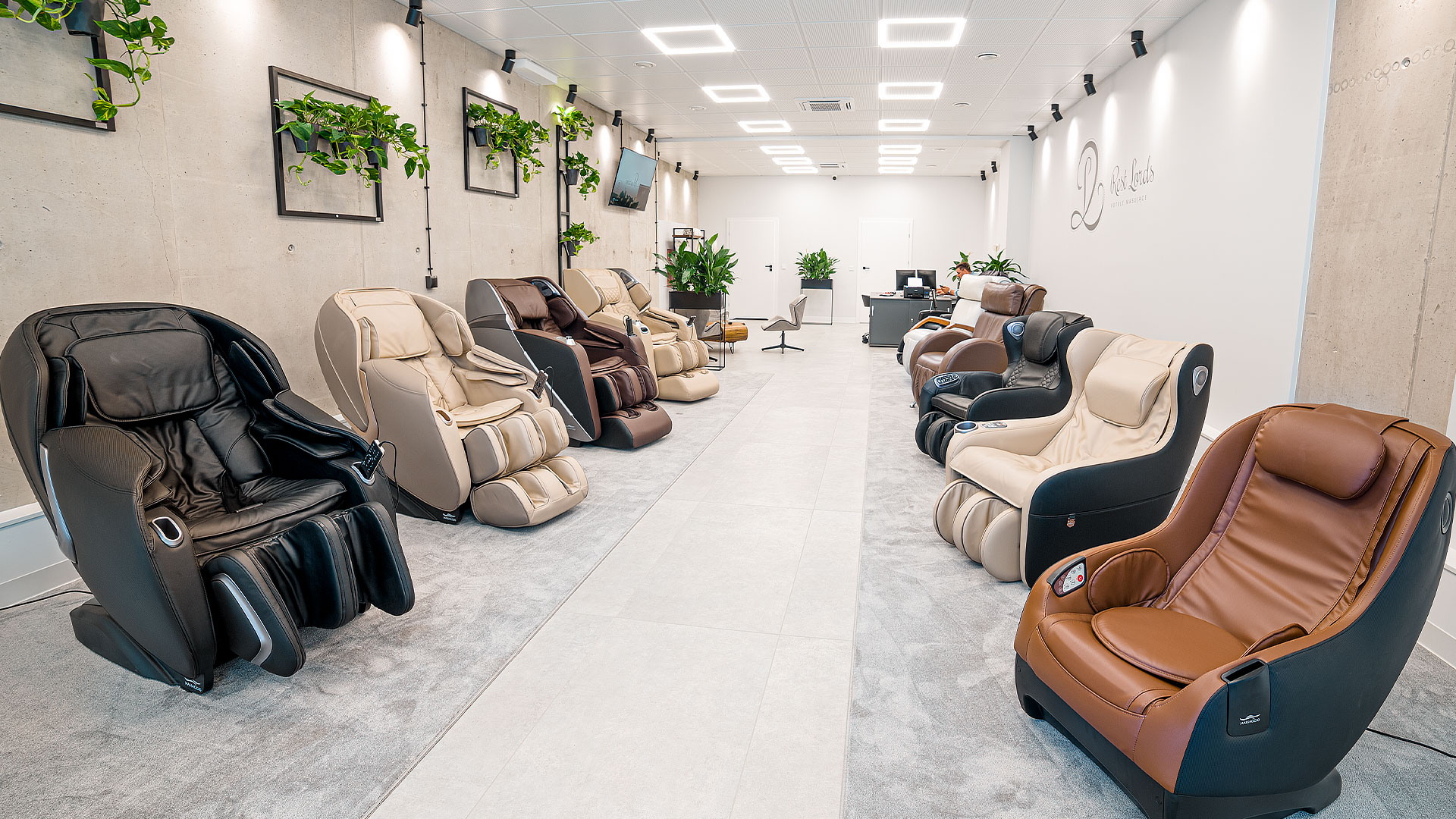 Showroom of a massage chairs in Wrocławiu
