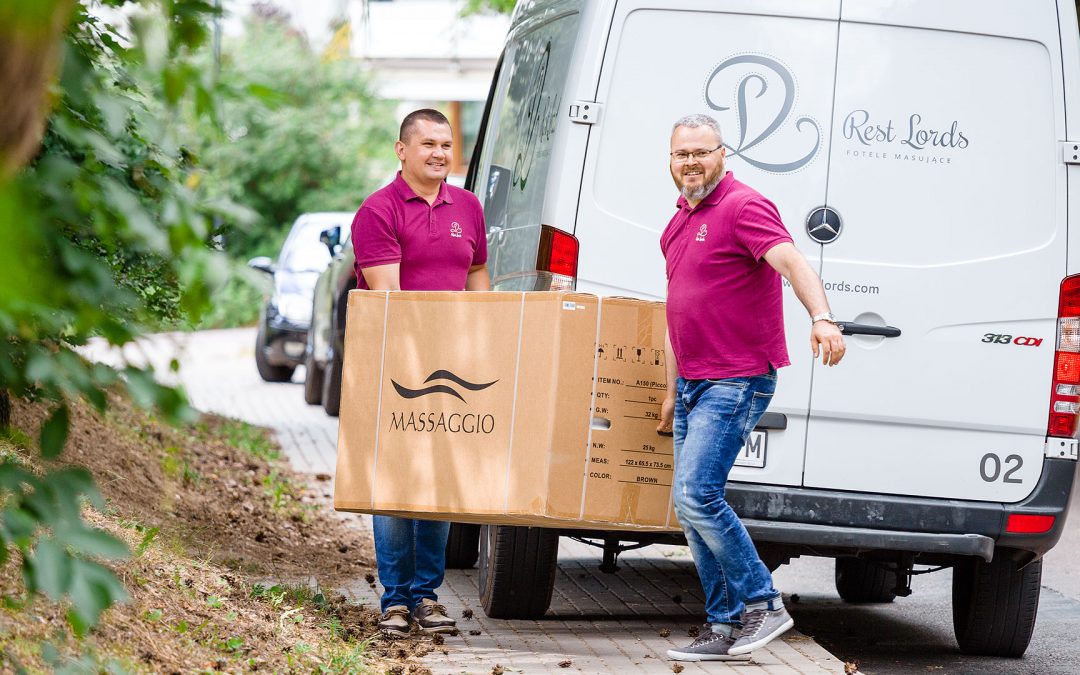 Beztroska dostawa fotela masującego