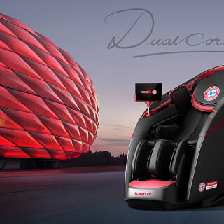 fotel masujący iRest Dual Core V8 FC BAYERN - aranżacja