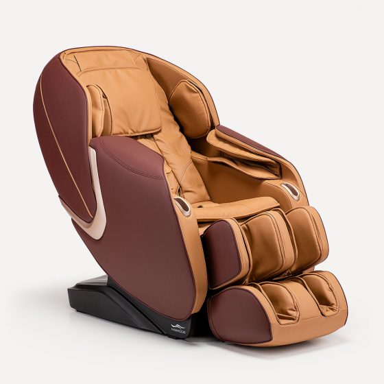 Fotel masujący Massaggio Eccellente 2 PRO kolor karmel-mahoń