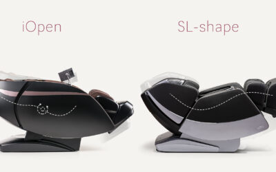 Zakres masażu w fotelach masujących – technologie L-shape, SL-shape i iOpen