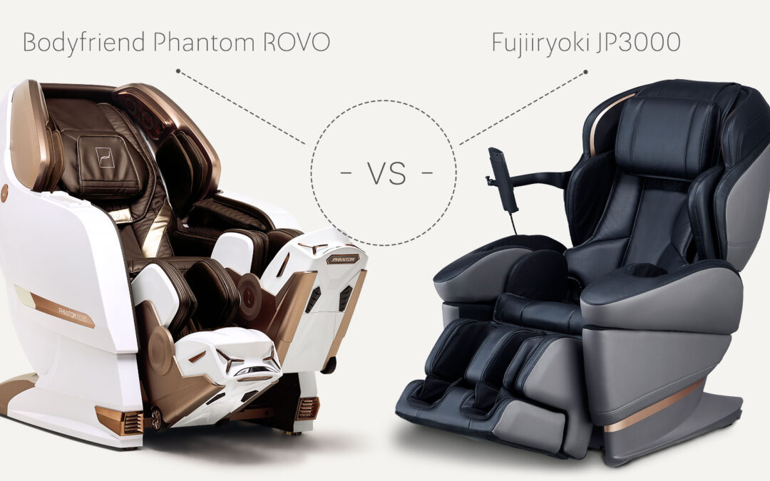 Bodyfriend Phantom Rovo vs Fujiiryoki JP3000 – porównanie foteli masujących