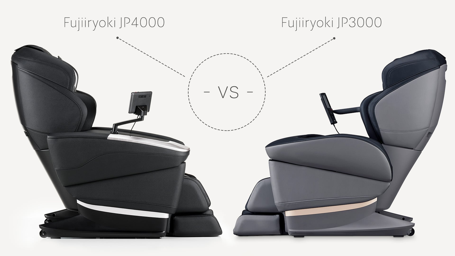 Fujiiryoki JP4000 vs Fujjiryoki JP3000 – porównanie foteli masujących