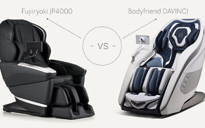 Fujiiryoki JP4000 vs Bodyfriend Davinci – porównanie foteli masujących