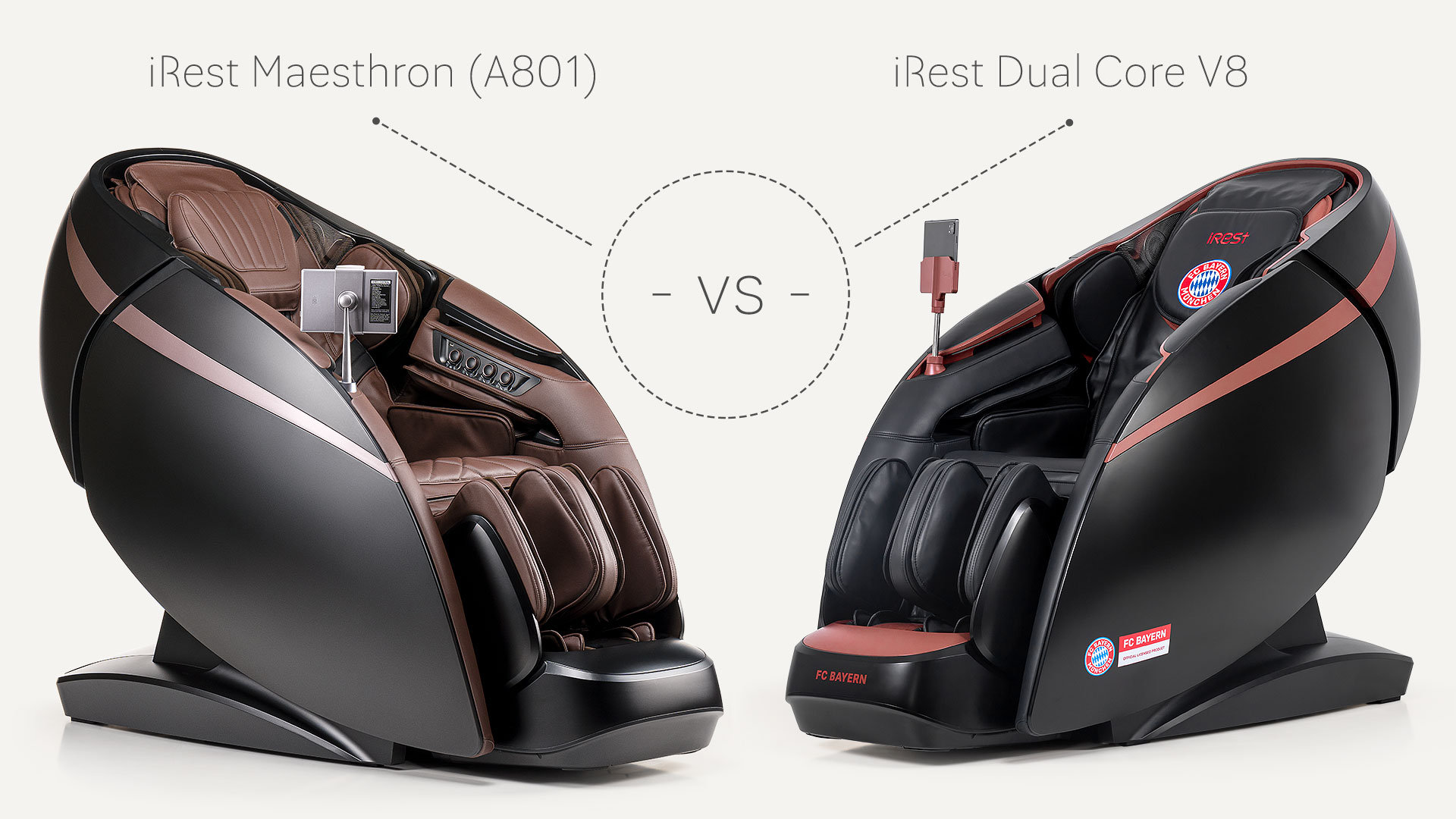 iRest Maesthron vs iRest Dual Core V8 – porównanie foteli masujących