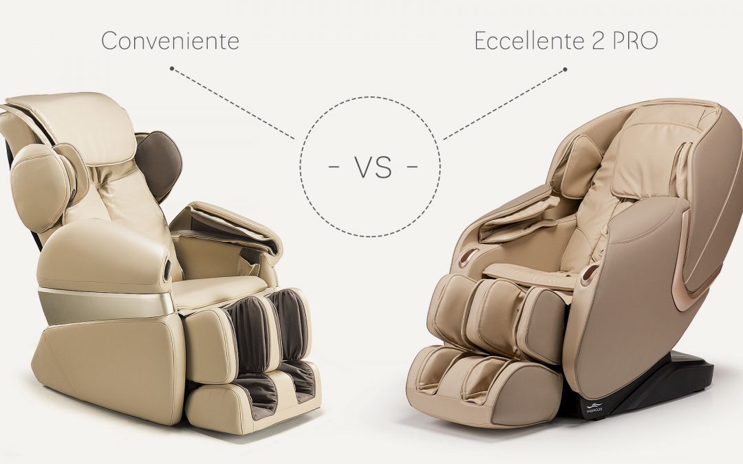 Conveniente vs Eccellente 2 PRO – porównanie foteli masujących