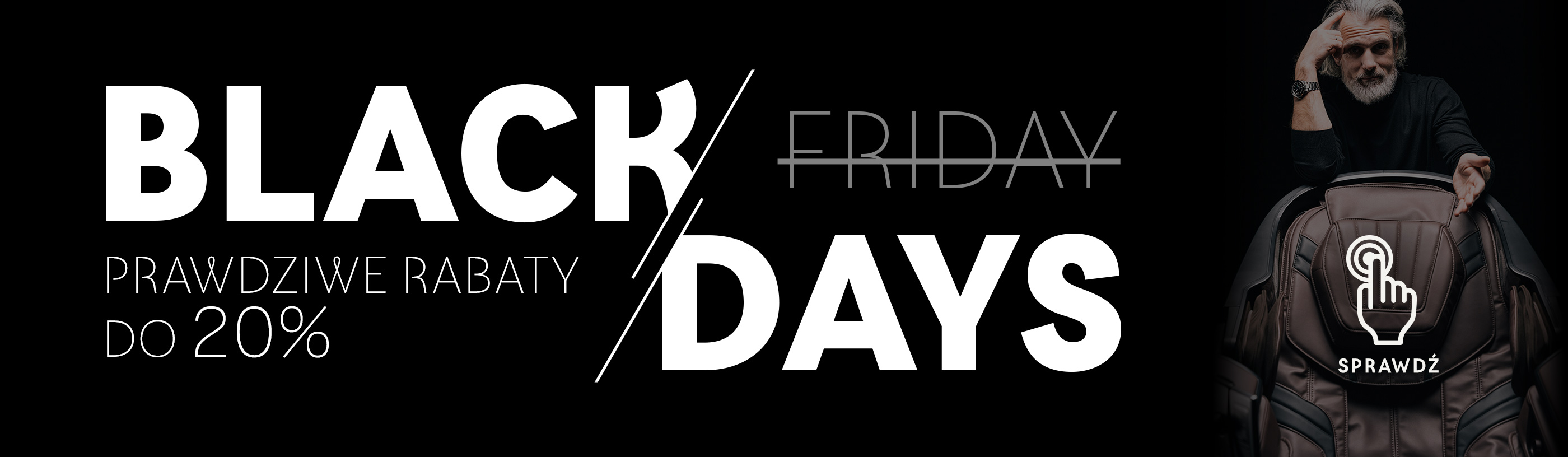 Rest Lords fotele masujące oferta - Black Days