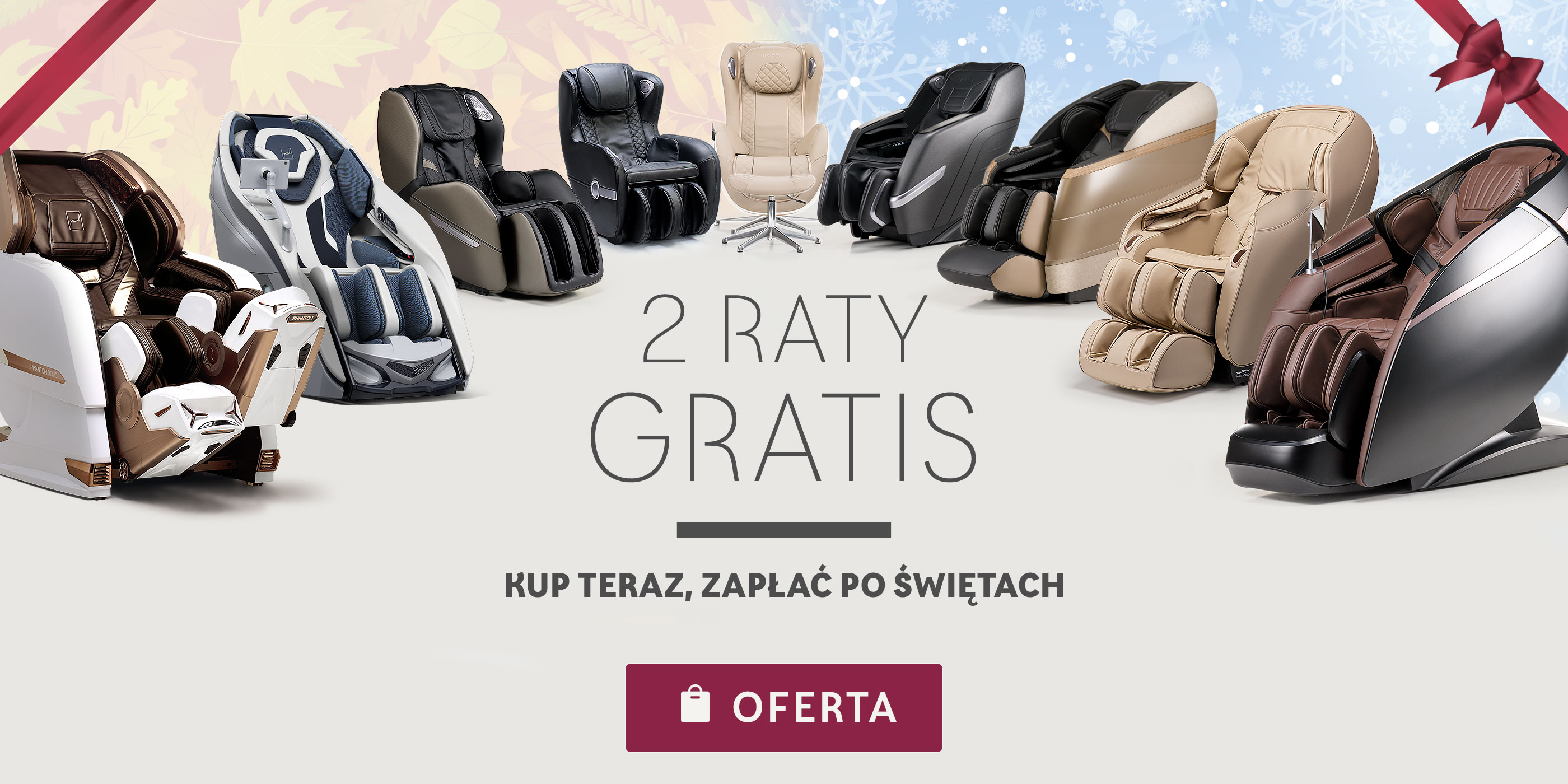 Rest Lords fotele masujące - Kup teraz, zapłać po świętach baner home Rest Lords fotele masujące - Kup teraz, zapłać po świętach baner home