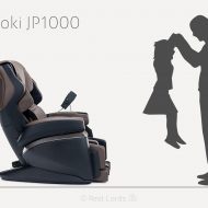 Fujiiryoki JP1000 Wymiary fotela masującego Fujiiryoki JP1000