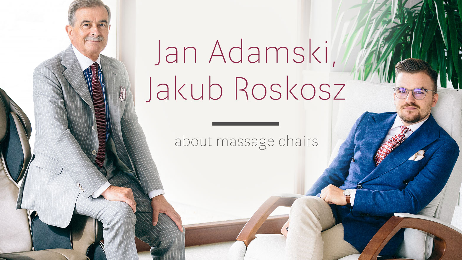 Jan Adamski and Jakub Roskosz about massage chairs