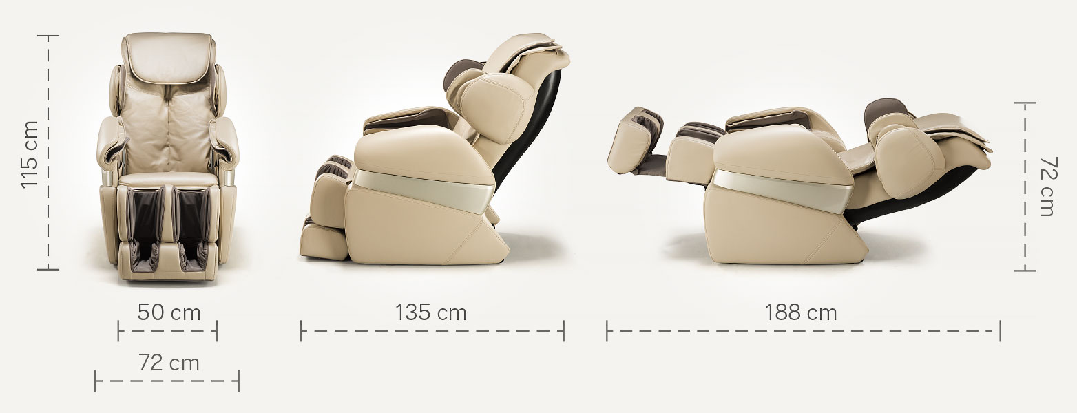 Fotel masujący Massaggio Conveniente wymiary