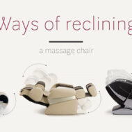 Ways of reclining a massage chair